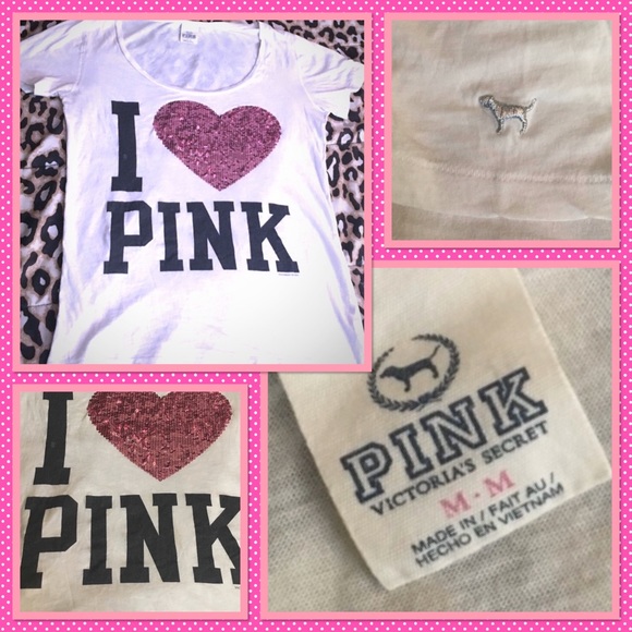 PINK Victoria's Secret Tops - *SOLD* VS PINK Bling shirt